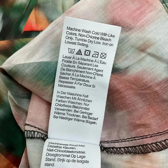 J. Crew Liberty Fabric Square Neck Hazy Days Floral Top Size 00 - Picture 8 of 9